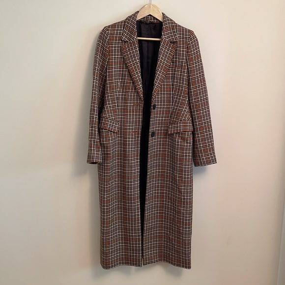 NWOT & Other Stories Plaid Hourglass Coat - Picture 5 of 13
